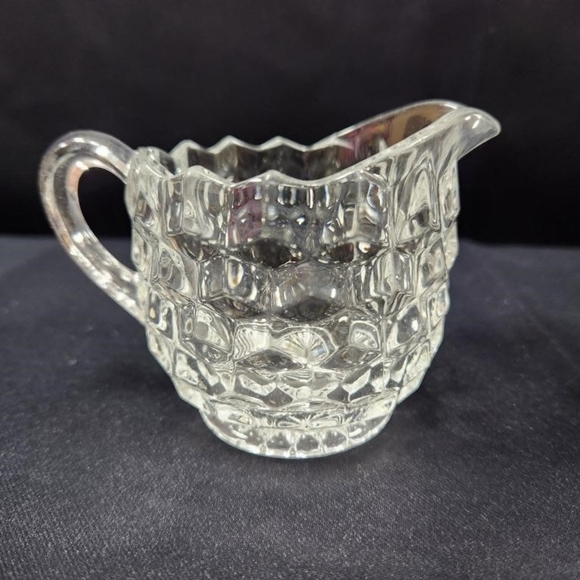 Fostoria AMERICAN CRYSTAL *2 3/8" CREAMER & 2 1/4" SUGAR* - Picture 2 of 7